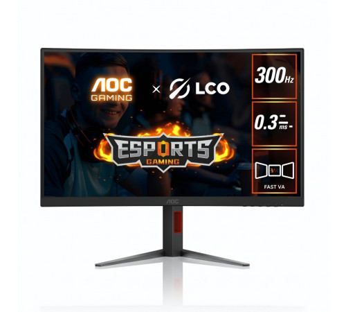 Монитор 27" AOC Gaming | FHD, 300Hz | C27G4Z игровой, изогнутый
